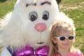 Girl and Easter Bunny